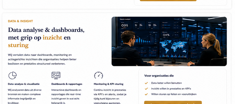 Data en dashboards voor besluitvorming